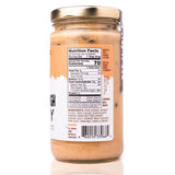 Raw Honey Project Cookie Dough Honey jar showing nutrition facts, ingredient list, and barcode.